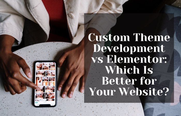 WEB Z BLOGS CREATIVES (23) Custom Theme Development vs Elementor: Which Is Better for Your Website?